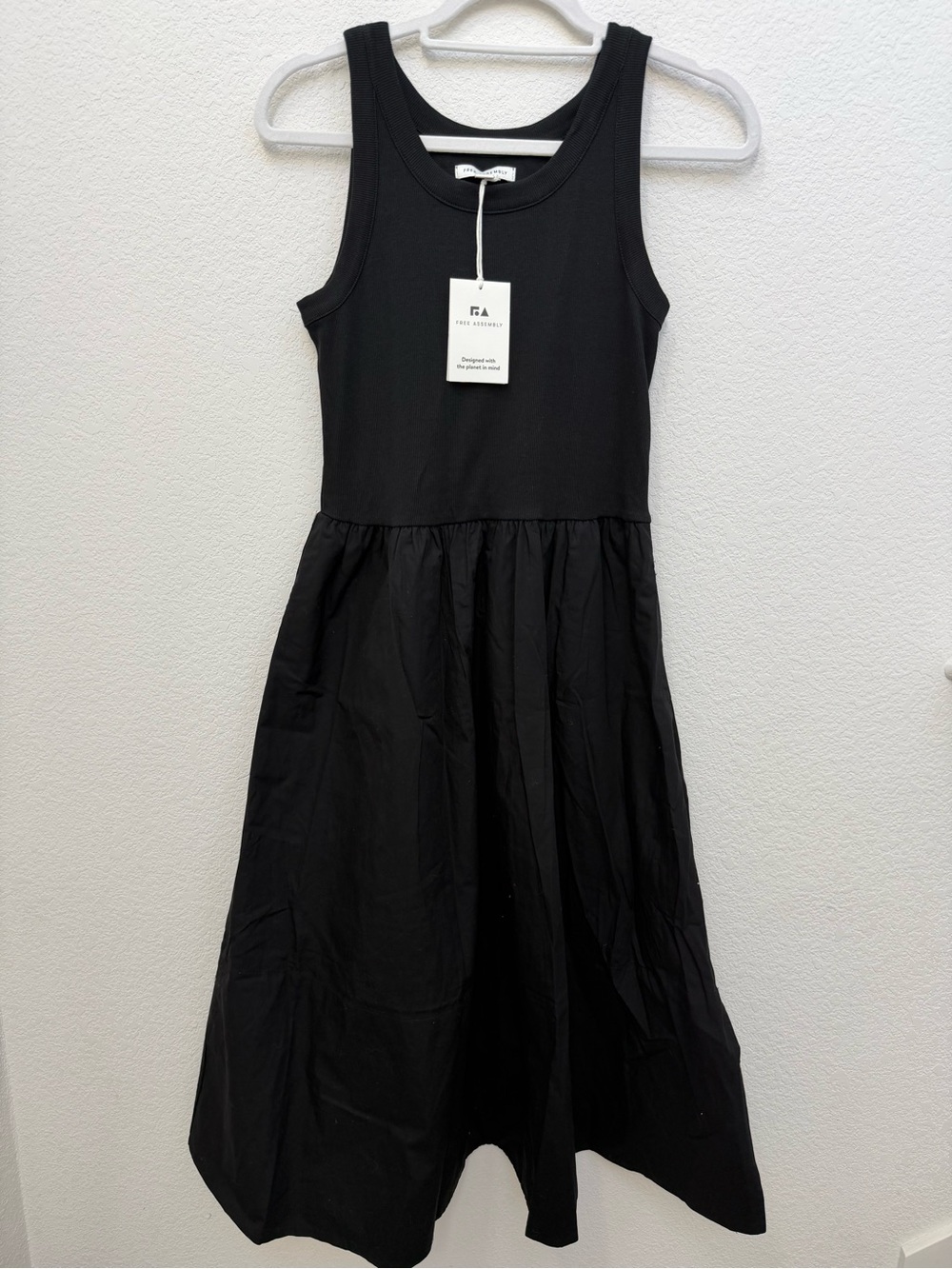 FA Women’s Black Maxi Tank Dress cotton blend